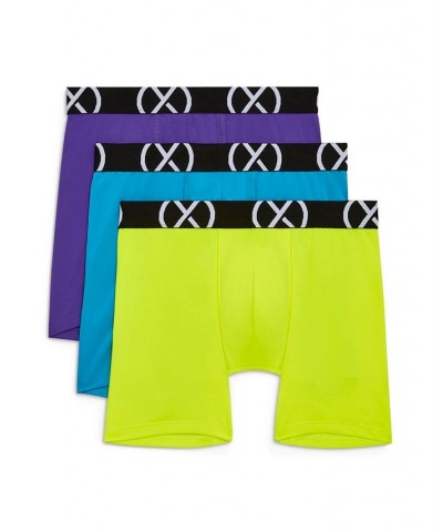 Men's Micro Sport 6" Performance Ready Boxer Brief, Pack of 3 Safety Yellow, Atomic Blue, Electric Purple $23.40 Underwear